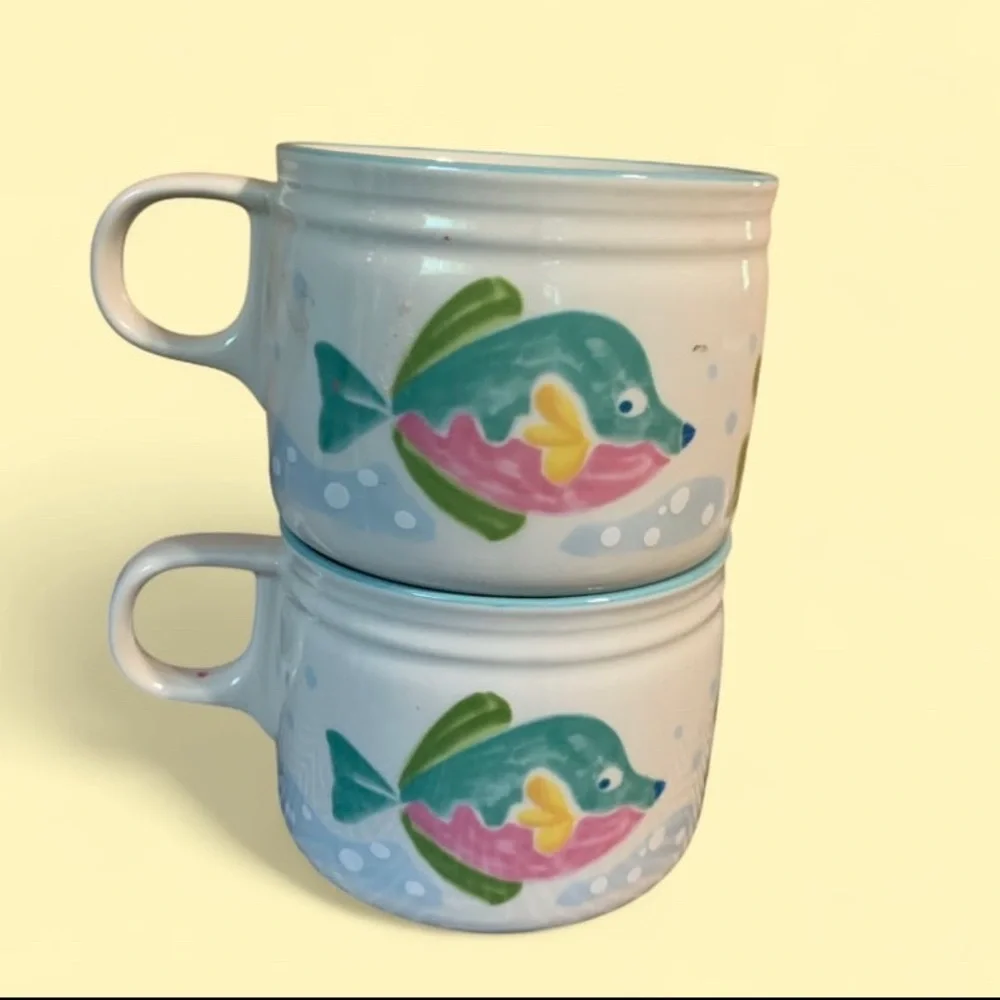 VTG Studio Nova Barrier Reef Coffee Cups Mugs Beach Fish Ocean (KT324)
